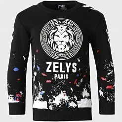 Zelys Paris Soldes Boutique 28 Promo 🌟 Sweat Crewneck Enfant Katek Noir de Zelys Paris 🌟