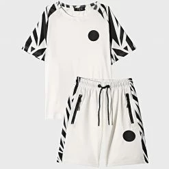 De gros ✨ Ensemble Tee 👚 Shirt Short Jogging Enfant Kosh Blanc de Zelys Paris 🧨