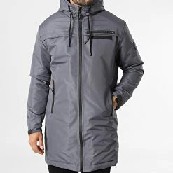 Vente flash ⭐ Veste Zippée Capuche Ymams Gris de Zelys Paris 🛒 -Zelys Paris Soldes Boutique none 295351 MAMS BLUE 20211216T085753 03