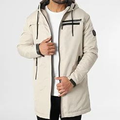 Budget 🧨 Veste Zippée Capuche Ymams Beige de Zelys Paris 🔔