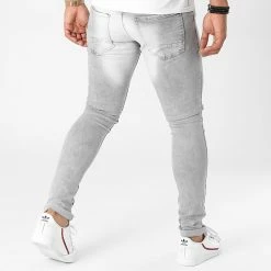 Vente flash ✨ Jean Slim Reda Gris de Zelys Paris ✔️ -Zelys Paris Soldes Boutique zelys paris 238451 REDA GREY 20210730T150715 04