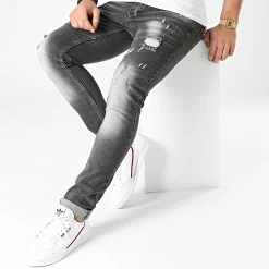Sortie 👏 Jean Skinny Isaid Gris Anthracite de Zelys Paris 💯 -Zelys Paris Soldes Boutique zelys paris 245651 ISAID NOIR 20201231T140811 03
