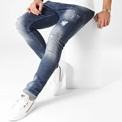 Tout neuf 😀 Jean Skinny Iflorent Bleu Denim de Zelys Paris 💯 -Zelys Paris Soldes Boutique zelys paris 245675 IFLORENT BLUE 20201231T140727 03