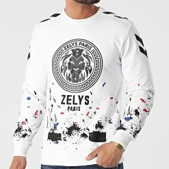 Meilleure vente 😀 Sweat Crewneck Tek Blanc de Zelys Paris 🤩 -Zelys Paris Soldes Boutique zelys paris 254502 TEK WHITE 20210302T161301 03