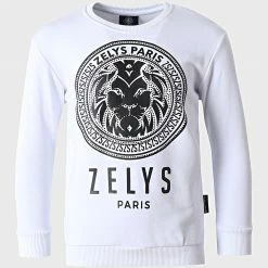Zelys Paris Soldes Boutique 30 Acheter 👍 Sweat Crewneck Enfant Kopolo Blanc de Zelys Paris ❤️