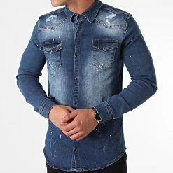Les meilleures critiques de 🧨 Chemise Jean Manches Longues Aclayton Bleu Denim de Zelys Paris 🧨 -Zelys Paris Soldes Boutique zelys paris 264974 ACLAYTON BLUE 20210510T120737 03