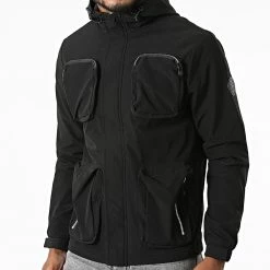 Tout neuf 🥰 Veste Zippée Capuche Cryrus Noir de Zelys Paris 🎁