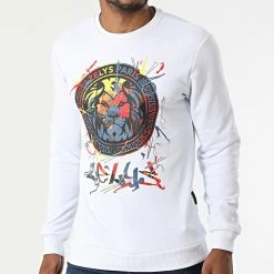 Nouveau 🤩 Sweat Crewneck Soriano Blanc de Zelys Paris 🎉