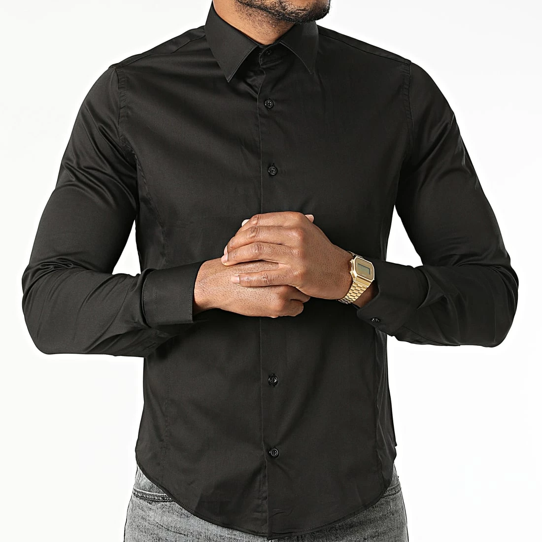 Meilleur prix 😉 Chemise Manches Longues Astra Noir de Zelys Paris ⌛ 5 Meilleur prix 😉 Chemise Manches Longues Astra Noir de Zelys Paris ⌛ – Image 3