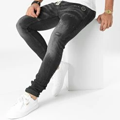 Sortie 😀 Jean Skinny Delmar Gris de Zelys Paris 🥰 -Zelys Paris Soldes Boutique zelys paris 287257 DELMAR BLACK GREY 20211007T160541 03