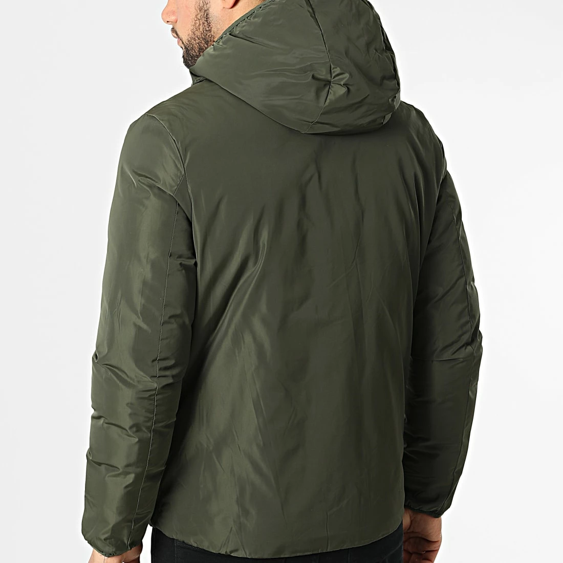 Acheter 😍 Veste Réversible Zippée Capuche Arthur Vert Kaki Noir de Zelys Paris 🔥 6 Acheter 😍 Veste Réversible Zippée Capuche Arthur Vert Kaki Noir de Zelys Paris 🔥 – Image 4