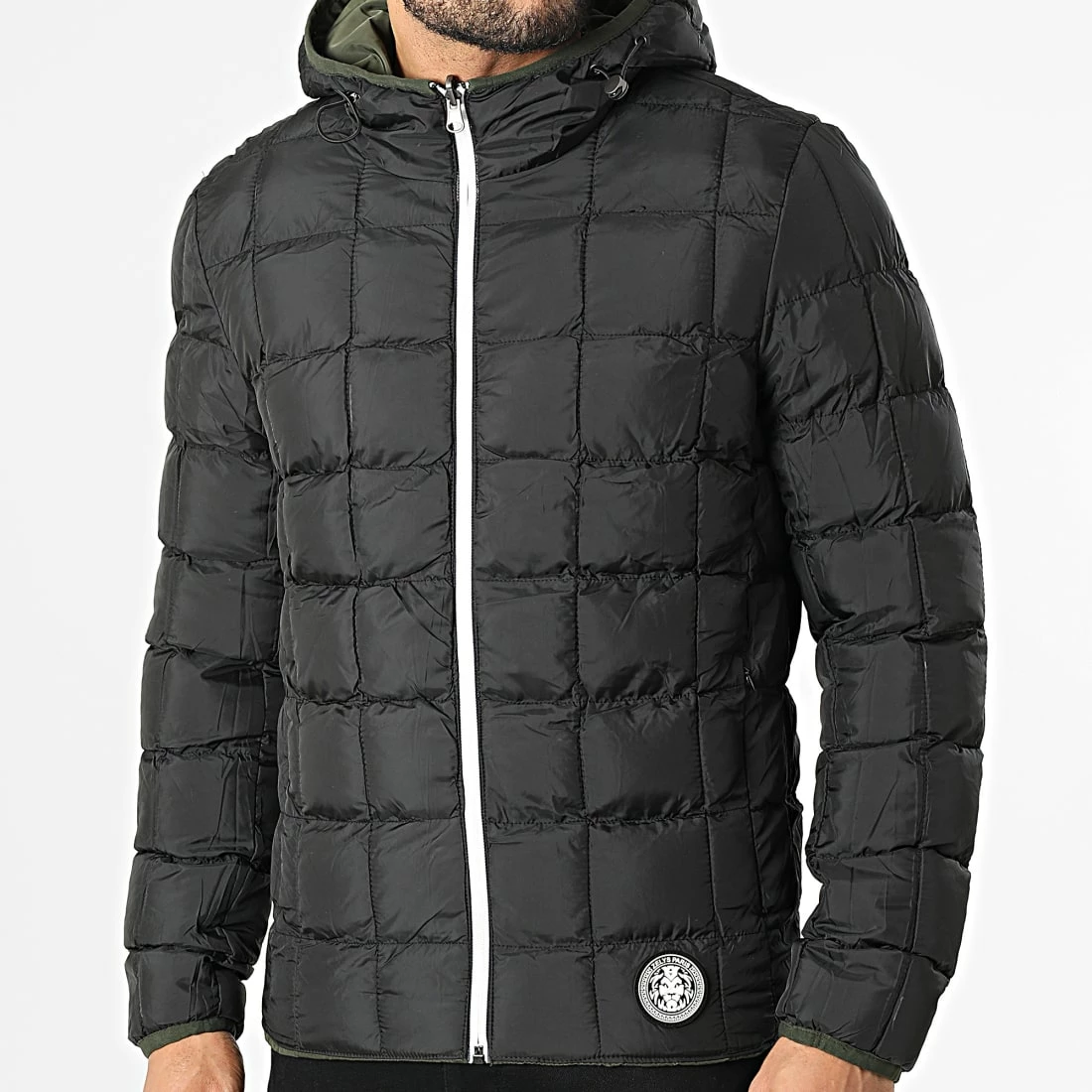 Acheter 😍 Veste Réversible Zippée Capuche Arthur Vert Kaki Noir de Zelys Paris 🔥 7 Acheter 😍 Veste Réversible Zippée Capuche Arthur Vert Kaki Noir de Zelys Paris 🔥 – Image 5