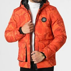 Top 10 🔥 Doudoune Capuche Acine Orange Camouflage de Zelys Paris 🔥