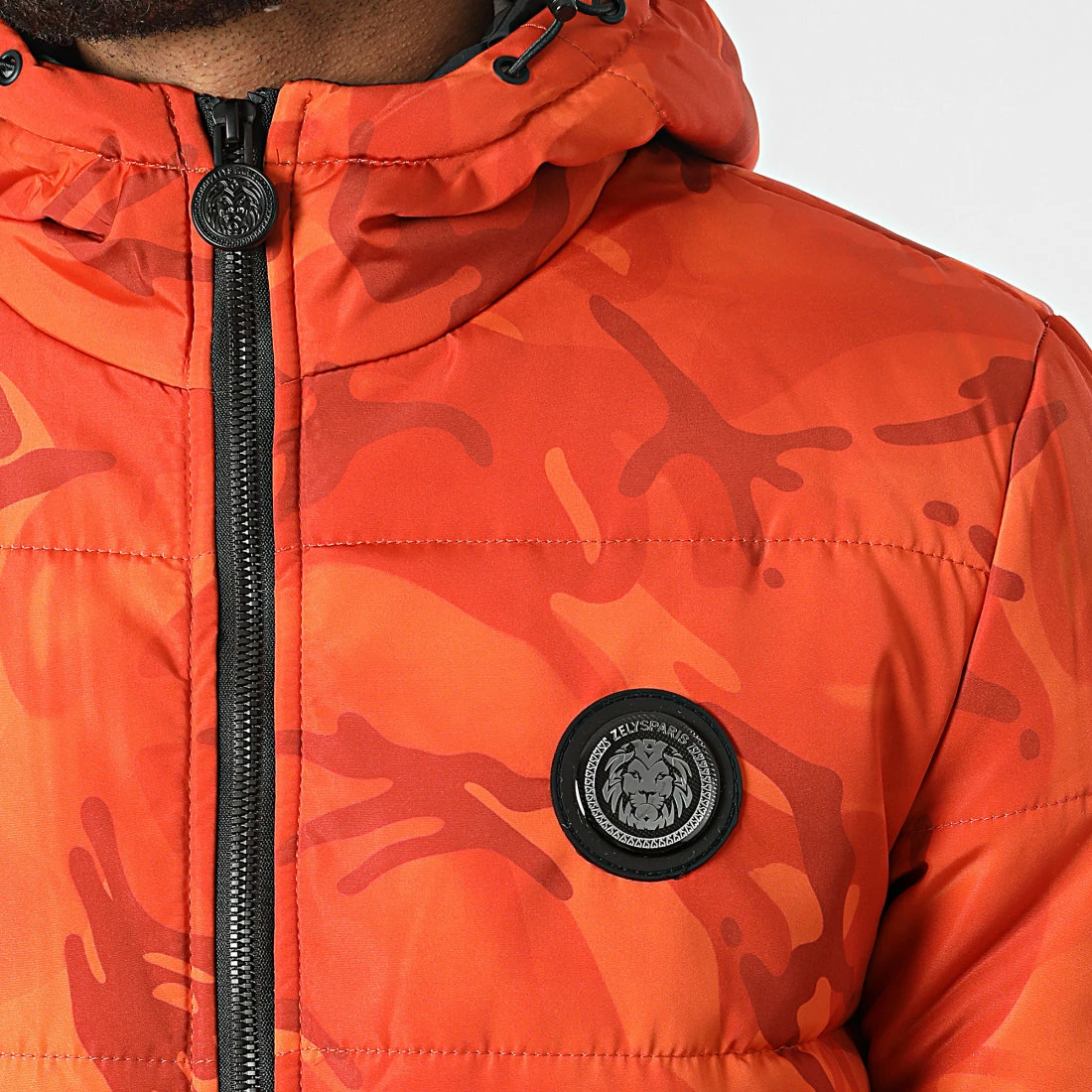 Top 10 🔥 Doudoune Capuche Acine Orange Camouflage de Zelys Paris 🔥 4 Top 10 🔥 Doudoune Capuche Acine Orange Camouflage de Zelys Paris 🔥 – Image 2