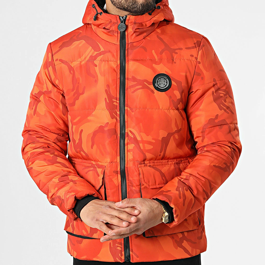 Top 10 🔥 Doudoune Capuche Acine Orange Camouflage de Zelys Paris 🔥 5 Top 10 🔥 Doudoune Capuche Acine Orange Camouflage de Zelys Paris 🔥 – Image 3