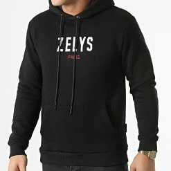 Offres 💯 Sweat Capuche Lbia Noir de Zelys Paris 🎉