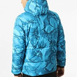 Bon marché 🥰 Doudoune Capuche Acine Bleu Clair Camouflage de Zelys Paris 🤩 -Zelys Paris Soldes Boutique zelys paris 295360 ACINE BLUE 20211217T152007 04