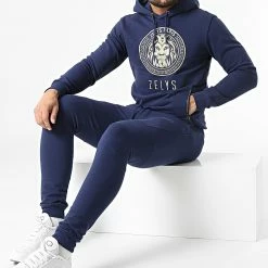 Vente flash 🧨 Ensemble De Survetement Kaza Bleu Marine de Zelys Paris 😉