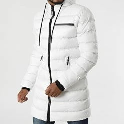 Budget ✔️ Doudoune Longue Capuche Urus Blanc de Zelys Paris ❤️