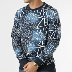 Le moins cher 😍 Sweat Crewneck Belier Bleu Marine de Zelys Paris 🎁 -Zelys Paris Soldes Boutique zelys paris 299523 BELIER BLUE 20220126T160039 03