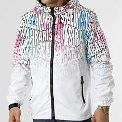 Meilleure vente 🔔 Coupe-vent Capuche Salto Blanc Dégradé de Zelys Paris 😉