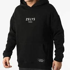 De gros 👏 Sweat Capuche Marvin Noir de Zelys Paris ✨