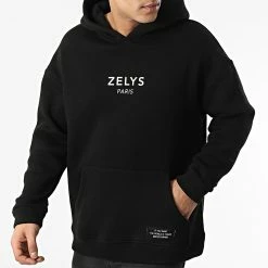 De gros 👏 Sweat Capuche Marvin Noir de Zelys Paris ✨ -Zelys Paris Soldes Boutique zelys paris 299576 MARVIN BLACK 20220126T143849 03
