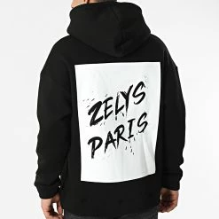 De gros 👏 Sweat Capuche Marvin Noir de Zelys Paris ✨ -Zelys Paris Soldes Boutique zelys paris 299576 MARVIN BLACK 20220126T143851 04