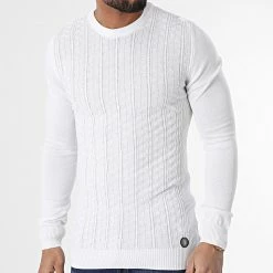 Meilleur prix ❤️ Pull En Maille Lfred Blanc de Zelys Paris 🥰