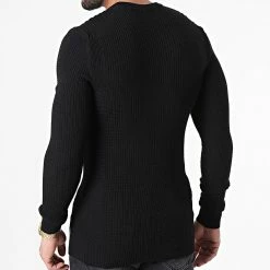 Bon marché ⭐ Pull En Maille Zaka Noir de Zelys Paris 🎉 -Zelys Paris Soldes Boutique zelys paris 305337 ZAKA BLACK 20220222T162450 04