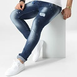 Meilleure vente ⭐ Jean Skinny Ben Bleu Denim de Zelys Paris ⌛ -Zelys Paris Soldes Boutique zelys paris 305368 BEN BLUE 20220223T134639 03
