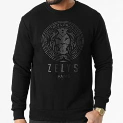 Budget 🧨 Sweat Crewneck Strass Coda Noir de Zelys Paris 😉 -Zelys Paris Soldes Boutique zelys paris 305374 CODA BLACK 20220224T161053 03