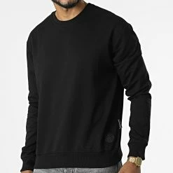 Le moins cher ✨ Sweat Crewneck Leo Noir de Zelys Paris 🎁