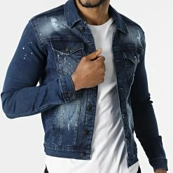 Acheter ⌛ Veste Jean Yben Bleu Denim de Zelys Paris ⭐ -Zelys Paris Soldes Boutique zelys paris 309908 VESTE BEN BLUE 20220406T124549 03