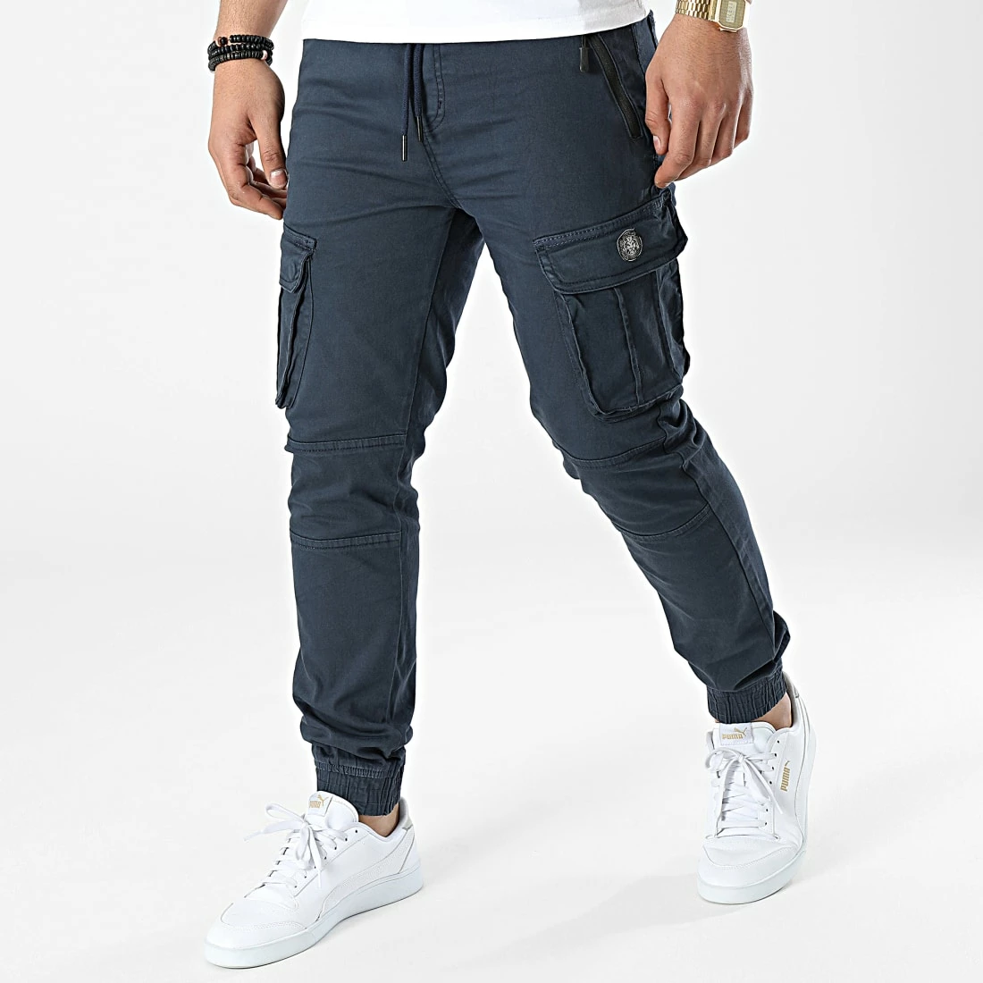 Le moins cher 🔔 Pantalon Cargo Ivik Bleu Marine de Zelys Paris 💯 3 Le moins cher 🔔 Pantalon Cargo Ivik Bleu Marine de Zelys Paris 💯