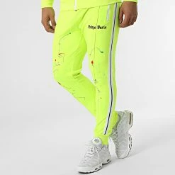 Meilleure affaire 🛒 Ensemble Veste Zippée Et Pantalon Jogging A Bandes Palais Jaune Fluo de Zelys Paris 👏 -Zelys Paris Soldes Boutique zelys paris 312665 PALAIS 2 YELLOW 20220412T143330 04