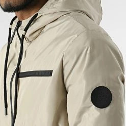 Grosses soldes 😍 Veste Zippée Capuche Uka Beige de Zelys Paris ✨ -Zelys Paris Soldes Boutique zelys paris 312675 UKA BEIGE 20220407T154247 02