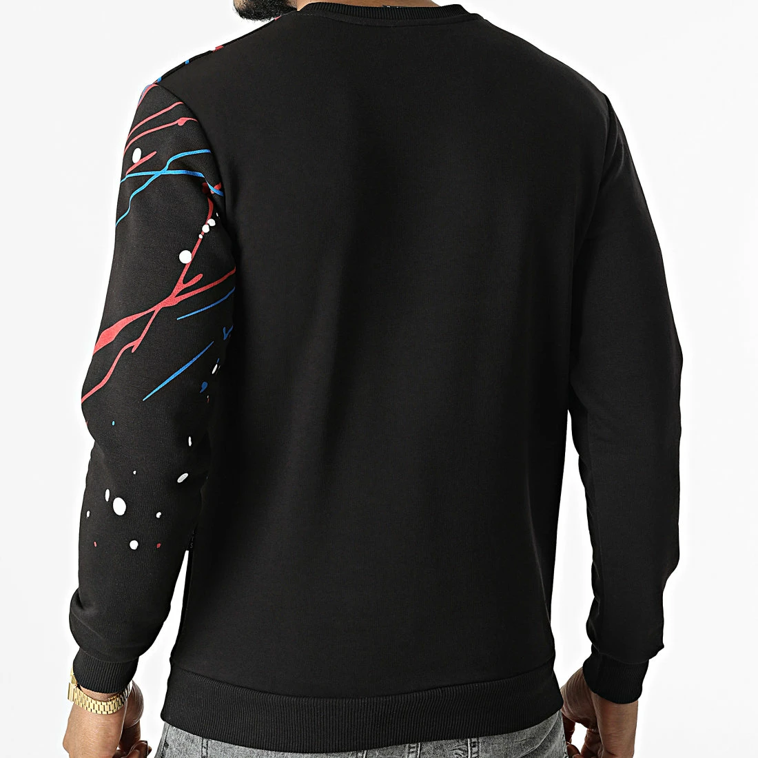 Top 10 🔔 Sweat Crewneck Mega Noir Réfléchissant Iridescent de Zelys Paris 😍 6 Top 10 🔔 Sweat Crewneck Mega Noir Réfléchissant Iridescent de Zelys Paris 😍 – Image 4