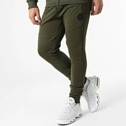 De gros 👏 Ensemble Sweat Zippé Capuche Et Pantalon Jogging Sekou Vert Kaki Réfléchissant de Zelys Paris ✔️ -Zelys Paris Soldes Boutique zelys paris 312778 SEKOU 3 20220412T143116 04