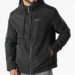 Acheter ⭐ Veste Zippée Capuche Uka Noir de Zelys Paris 👍 -Zelys Paris Soldes Boutique zelys paris 312783 UKA BLACK 20220407T152119 03