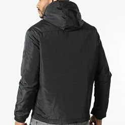 Acheter ⭐ Veste Zippée Capuche Uka Noir de Zelys Paris 👍 -Zelys Paris Soldes Boutique zelys paris 312783 UKA BLACK 20220407T152120 04