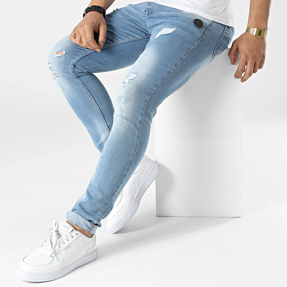 Budget 🛒 Jean Skinny Istate Bleu Denim de Zelys Paris 😀 5 Budget 🛒 Jean Skinny Istate Bleu Denim de Zelys Paris 😀 – Image 3