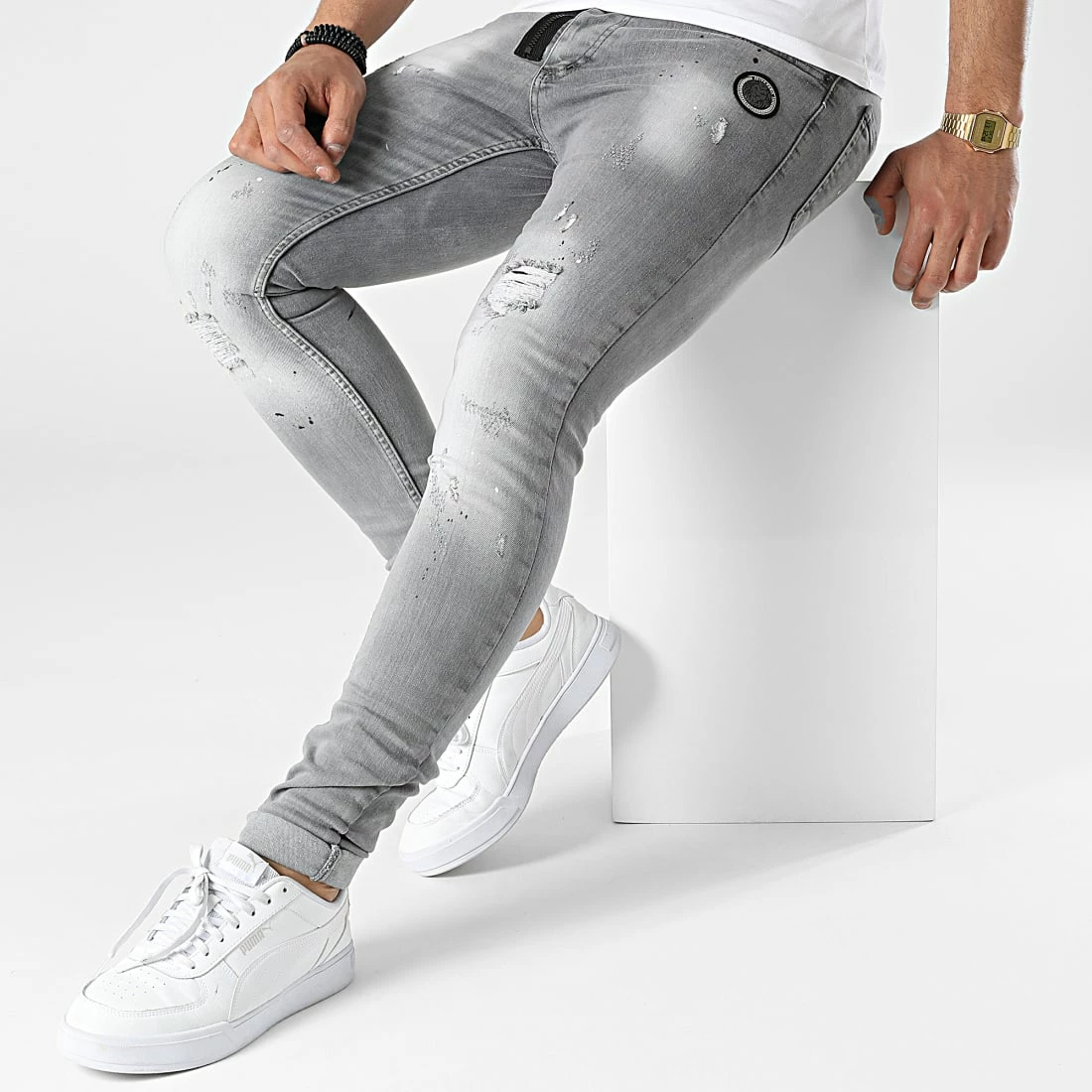 Offres 🛒 Jean Skinny Iramires Gris de Zelys Paris 👍 5 Offres 🛒 Jean Skinny Iramires Gris de Zelys Paris 👍 – Image 3