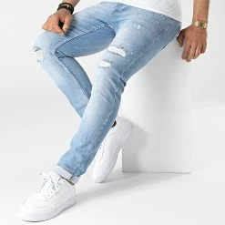 Nouveau 😀 Jean Slim Sland Bleu Denim de Zelys Paris 😍 8 Nouveau 😀 Jean Slim Sland Bleu Denim de Zelys Paris 😍 -Zelys Paris Soldes Boutique zelys paris 315277 SLAND BLUE 478 20220420T145027 03