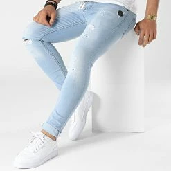 Acheter 💯 Jean Skinny Sco Bleu Denim de Zelys Paris 🔔 -Zelys Paris Soldes Boutique zelys paris 315292 SCO BLUE 20220420T145006 03