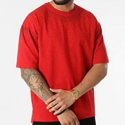 Remise 🎁 Tee 👚 Shirt Silvio Rouge de Zelys Paris 🎁 -Zelys Paris Soldes Boutique zelys paris 315417 SILVIO RED BLACK 20220420T152710 03