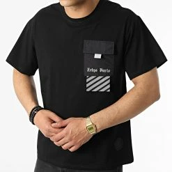 Grosses soldes 🔔 Tee 👕 Shirt A Poche Poitrine Ow Noir Réfléchissant de Zelys Paris 😀 -Zelys Paris Soldes Boutique zelys paris 315419 OW 2 20220420T152103 03