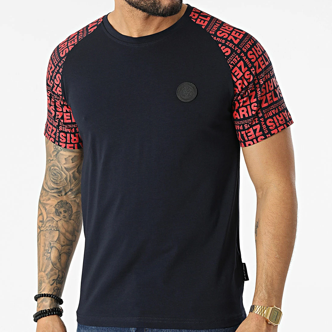 De gros ✨ Tee 👕 Shirt Paredes Bleu Marine de Zelys Paris ❤️ 5 De gros ✨ Tee 👕 Shirt Paredes Bleu Marine de Zelys Paris ❤️ – Image 3