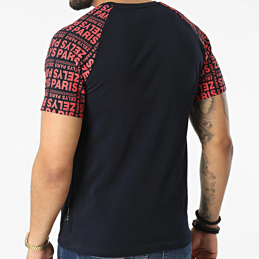 De gros ✨ Tee 👕 Shirt Paredes Bleu Marine de Zelys Paris ❤️ 6 De gros ✨ Tee 👕 Shirt Paredes Bleu Marine de Zelys Paris ❤️ – Image 4