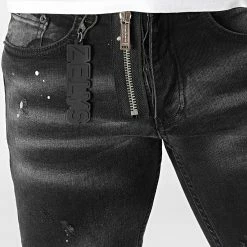 De gros 🔔 Jean Skinny Ilkay Noir de Zelys Paris 🥰 -Zelys Paris Soldes Boutique zelys paris 320308 LKAY BLACK 20220523T160104 02